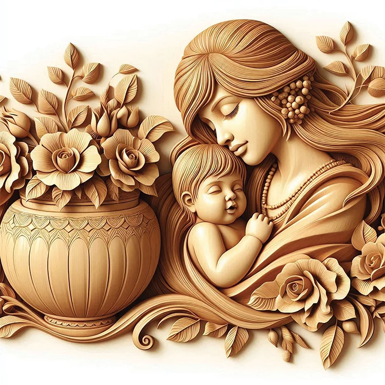 Eternal Motherhood Wall Art (20” × 20”)