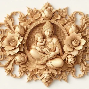 Divine Mother’s Embrace Wall Art (36" x 20"/45" x 30")