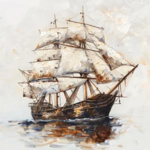 The Golden Voyage Wall Art (36"x 20"/45"x 30")