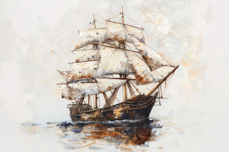 The Golden Voyage Wall Art (36"x 20"/45"x 30")