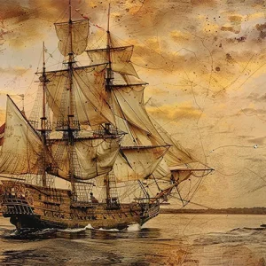 The Admiral’s Archive Wall Art (36"x 20"/45"x 30")