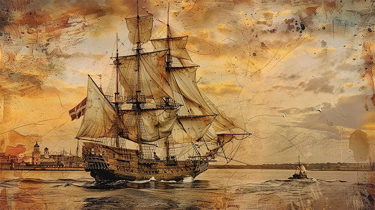 The Admiral’s Archive Wall Art (36"x 20"/45"x 30")