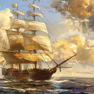 The Admiral’s Horizon Wall Art (36"x 20"/45"x 30")