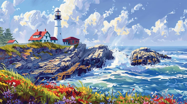 Sentinel of the Shore Wall Art (36"x 20"/45"x 30")