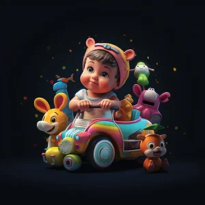 A Journey of Smiles Wall Art (20" x 20"/45" x 45")