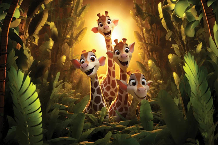 The Safari Squad Wall Art (36"x 20"/ 45"x 30")