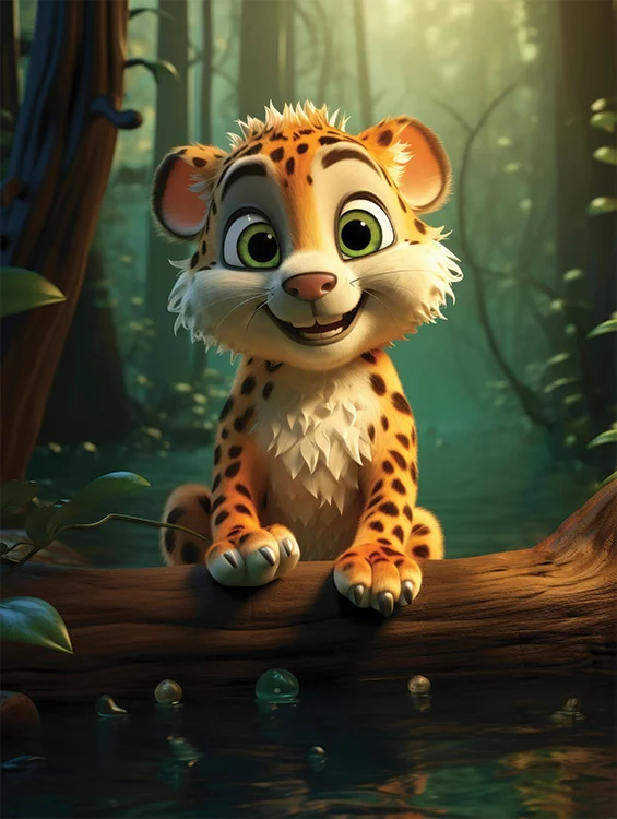 The Playful Prowler Wall Art (36"x 20"/ 45"x 30")