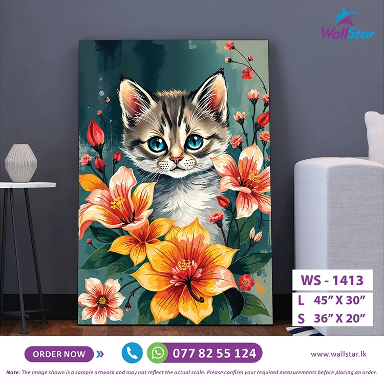 The Azure Eyed Muse Wall Art (36"x 20"/45"x 30") - Image 2