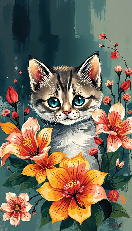 The Azure Eyed Muse Wall Art (36"x 20"/45"x 30")