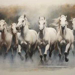 The Galloping Guardians Wall Art (36"x 20"/45"x 30")