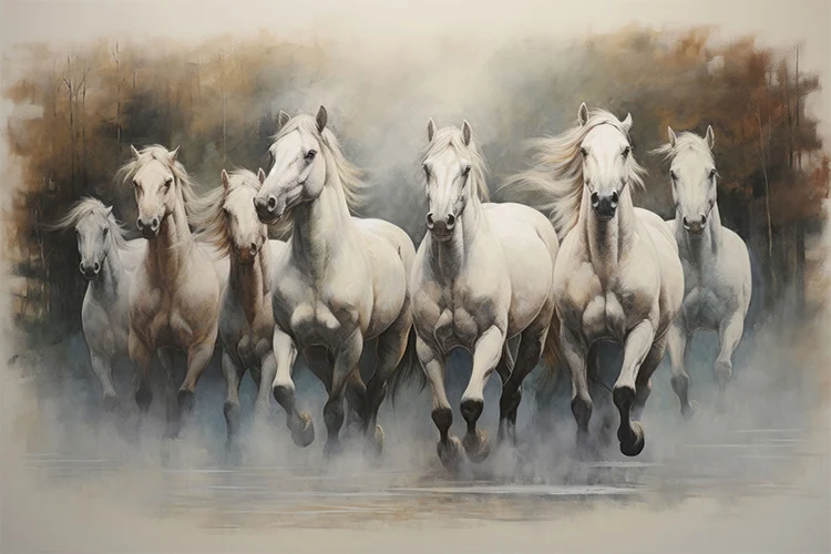 The Galloping Guardians Wall Art (36"x 20"/45"x 30")