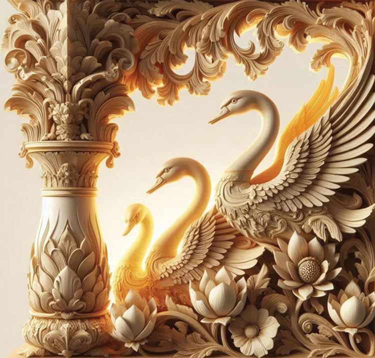 Royal Grace Wall Art (20"x 20"/45"x 45")