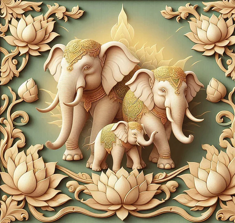 Verdant Harmony Wall Art (20"x 20"/45"x 45")