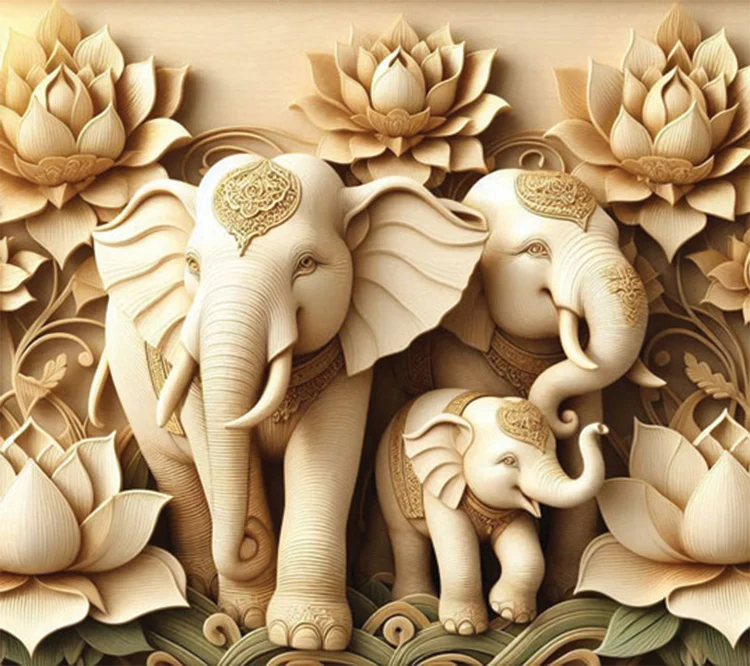 Ivory Harmony Wall Art (20"x 20"/45"x 45")