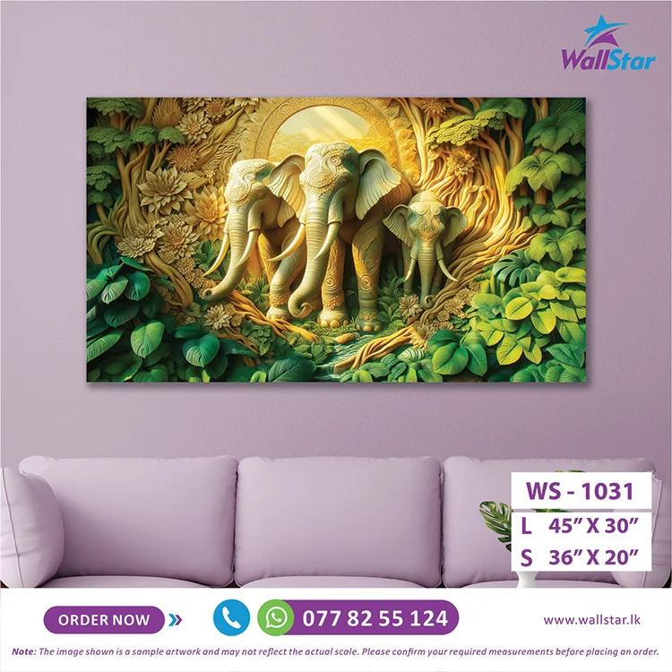 Golden Glow Wall Art (36"x 20"/45"x 30") - Image 2