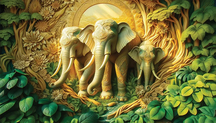 Golden Glow Wall Art (36"x 20"/45"x 30")