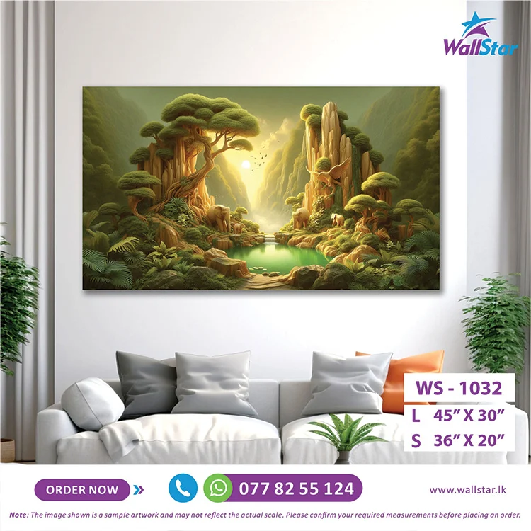 Elysian Valley Wall Art (36"x 20"/45"x 30") - Image 2