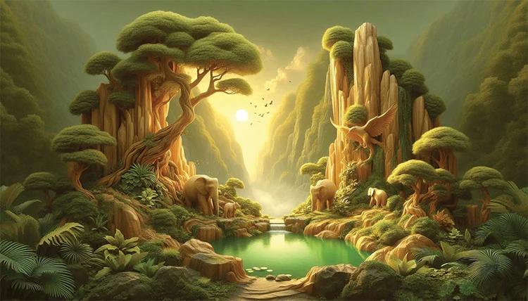 Elysian Valley Wall Art (36"x 20"/45"x 30")