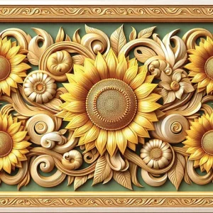 Golden Dynasty Wall Art (36"x 20"/45"x 30")