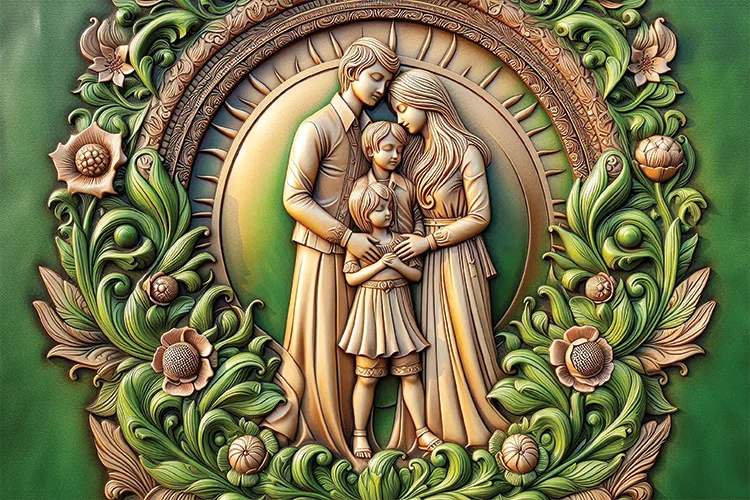 Sacred Embrace Wall Art (36"x 20"/45"x 30")