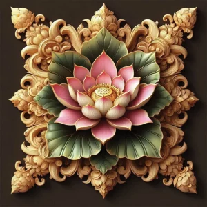 The Sacred Bloom Wall Art (20"x 20"/45"x 45")