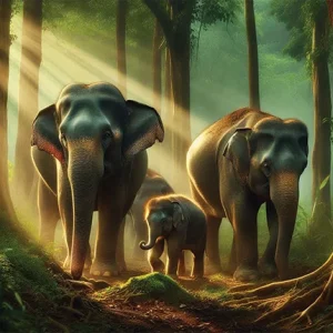 The Sacred Forest Procession Wall Art (36"x 20"/45"x 30")